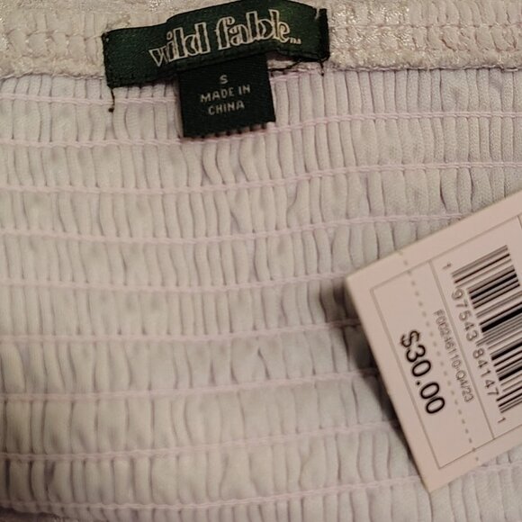 New Lavender Purple Floral Embroidered Tiered Milkmaid Style Ruffle Sundress - Picture 6 of 6